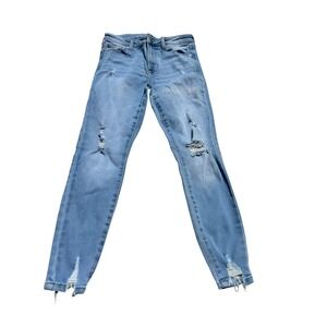 RE generation Meadow Womens Light‎ Wash Ripped Skinny Jeans Size 5/27